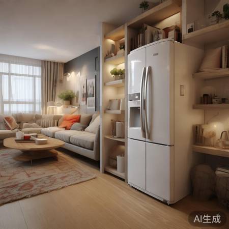 小三房客厅，巧用空间，嵌冰美观