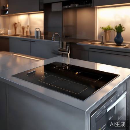 静音智能集成灶，远程操控，烹饪