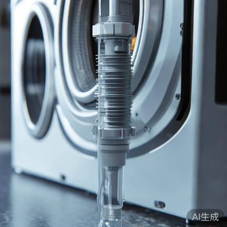 洗衣机后盖，检查排水阀畅通。