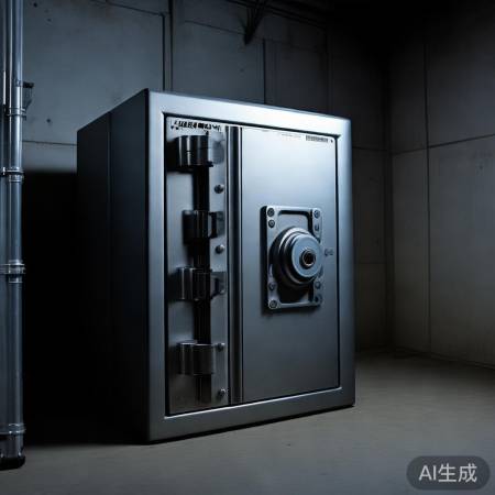 保险柜厚实钢材，安全可靠。