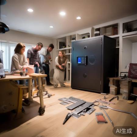 保险柜地面锁装方法教程-800家电修典