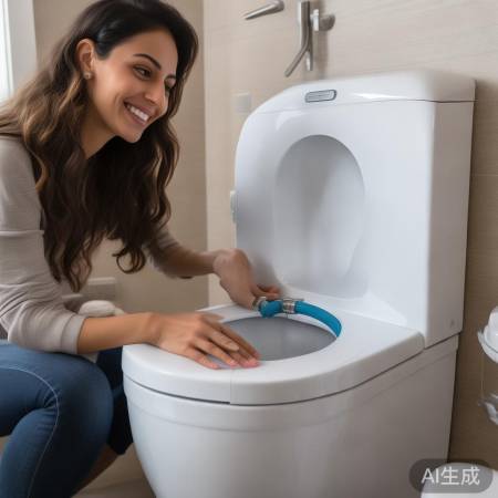 法恩莎马桶软管易安装，快速连接