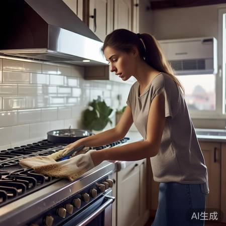 油烟机清洁助空调长寿，厨房清新