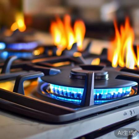 长虹燃气灶火力强，调节自由，操