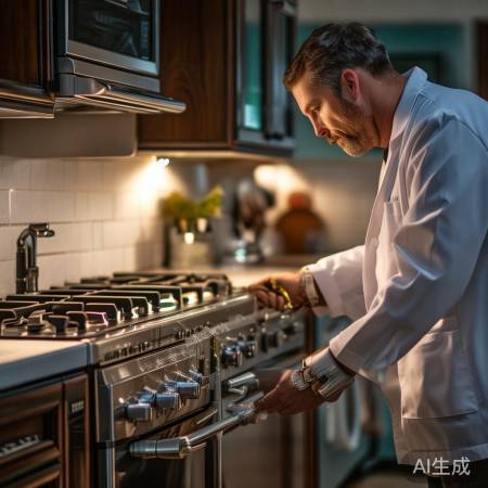 “肥皂水检测燃气灶漏气点”