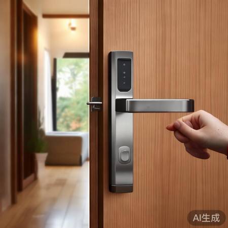 窄门框首选，外置指纹锁，滑盖感