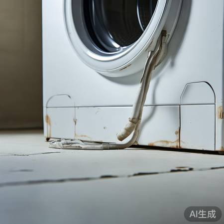 检查洗衣机排水管，及时更换老化