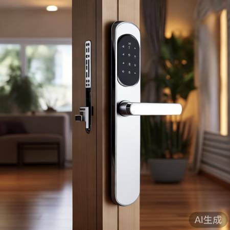 实心铝智能锁，居家安全好帮手！