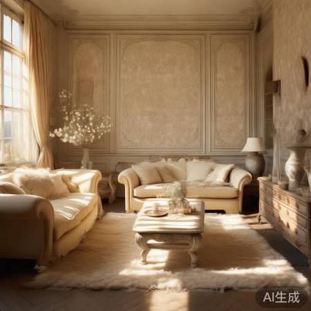 轻法式奶油风客厅,冰箱搭配指南-800家电修典