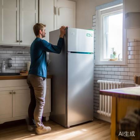 冰箱摆位避潮湿，通风防凝水。