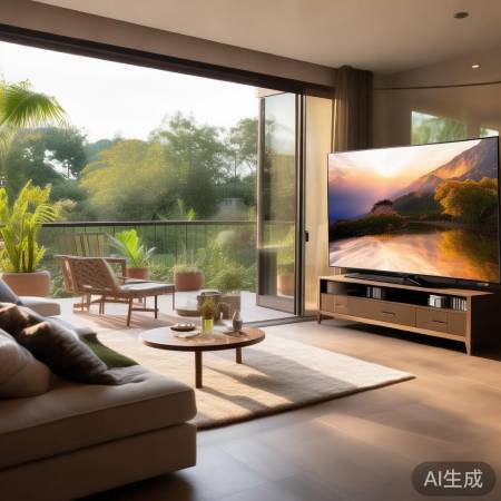 客厅与阳台搭配,选多大电视机更合适?-800家电修典