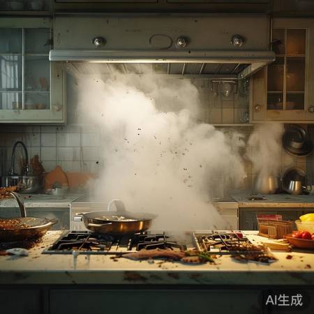 油烟机吸力不足，厨房变工厂