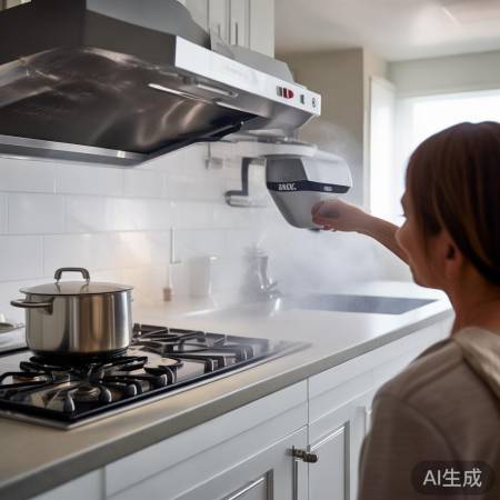 洗油烟机，清洁轻松！