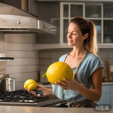 柠檬去油擦油烟机