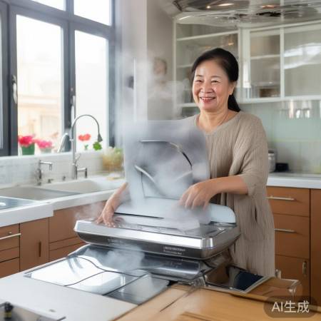 王大妈免费得新油烟机乐开花