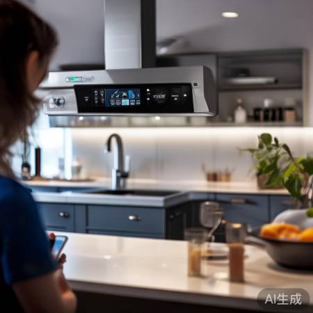 “智能油烟机，远程操控，烹饪无