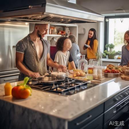 厨房清洁，温馨家园