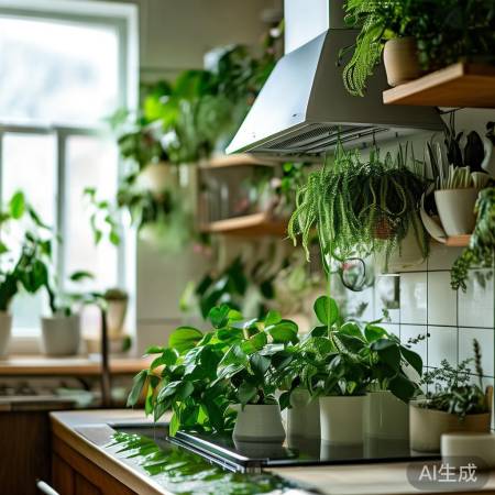 厨房绿植净化空气