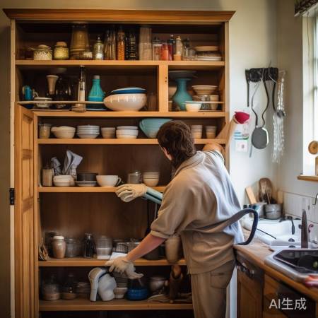 清洁橱柜,保持整洁