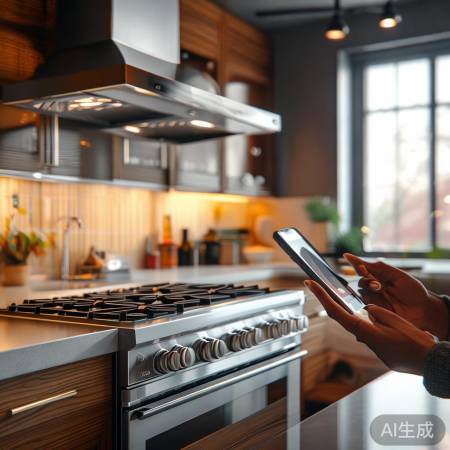 “关注公众号，赢免费油烟机”