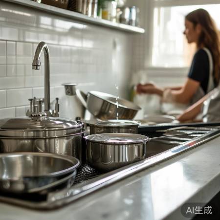 “定期清洗，轻松去油污”