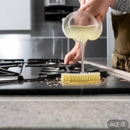 白醋去油污，刷洗油烟机