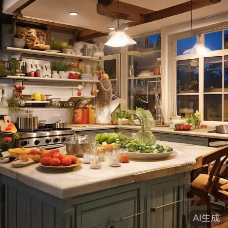 干净厨房,心情愉悦