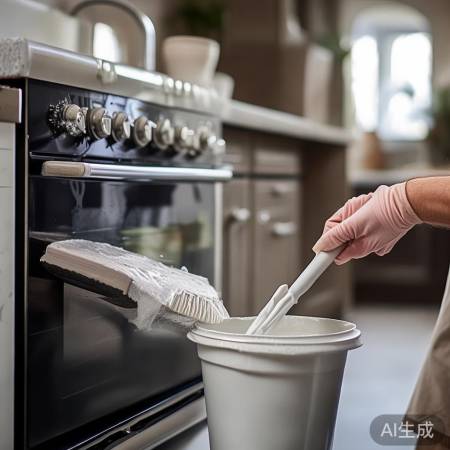 清洁油烟机，刷洗晾干