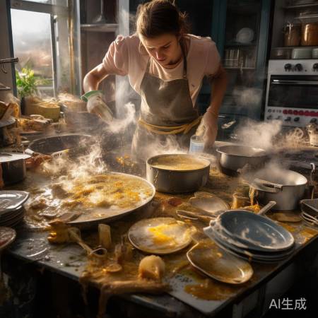 “烹饪大师厨房大战油污”