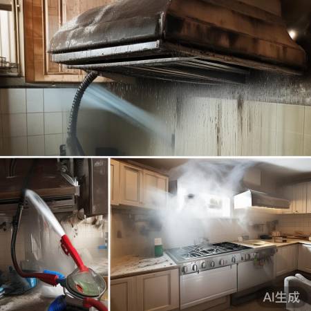 油烟机清洗前后对比