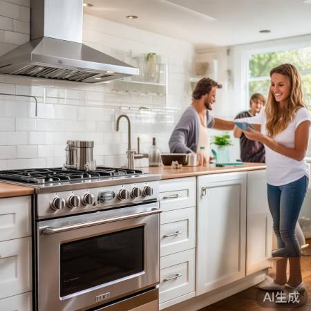 “定期清洗油烟机，生活更美好”