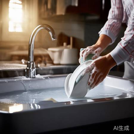 洗洁精清洁餐具三步骤