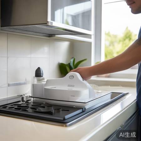 洗油烟机操作简便，环保清洗。